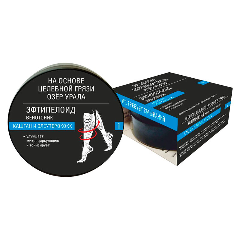 Крем-маска Эфтипелоид для ног Каштан и Элеутерококк 150мл