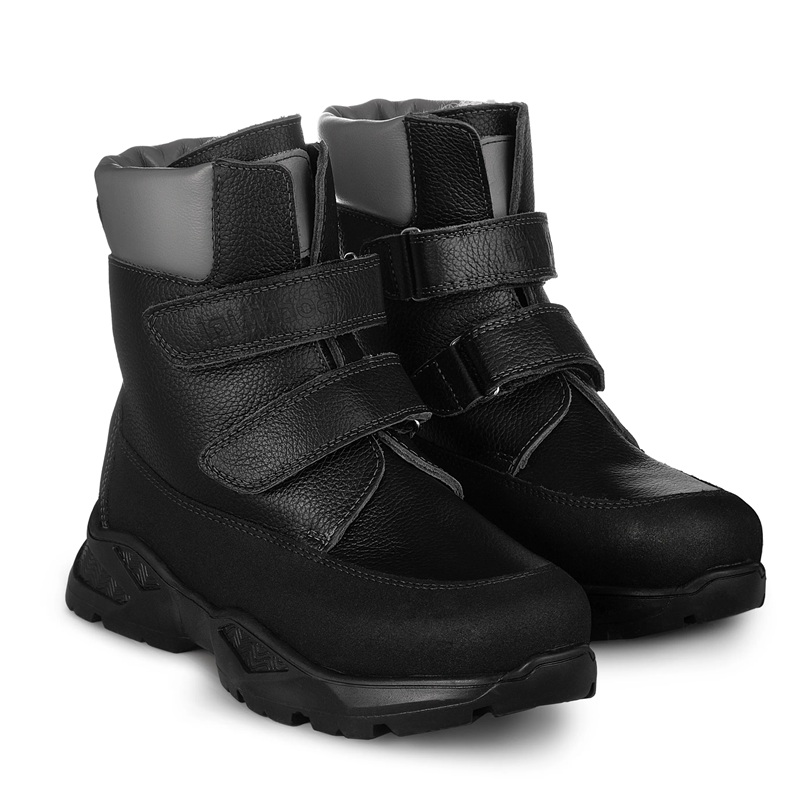 Ботинки Bottilini с шерстью для мальчиков BL-337(5) черные.