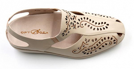 Босоножки ортопедические Ортомода женские 8153 бежевые. Изображение 4 из 4