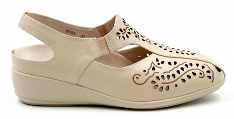 Босоножки ортопедические Ортомода женские 8153 бежевые. Изображение 2 из 4
